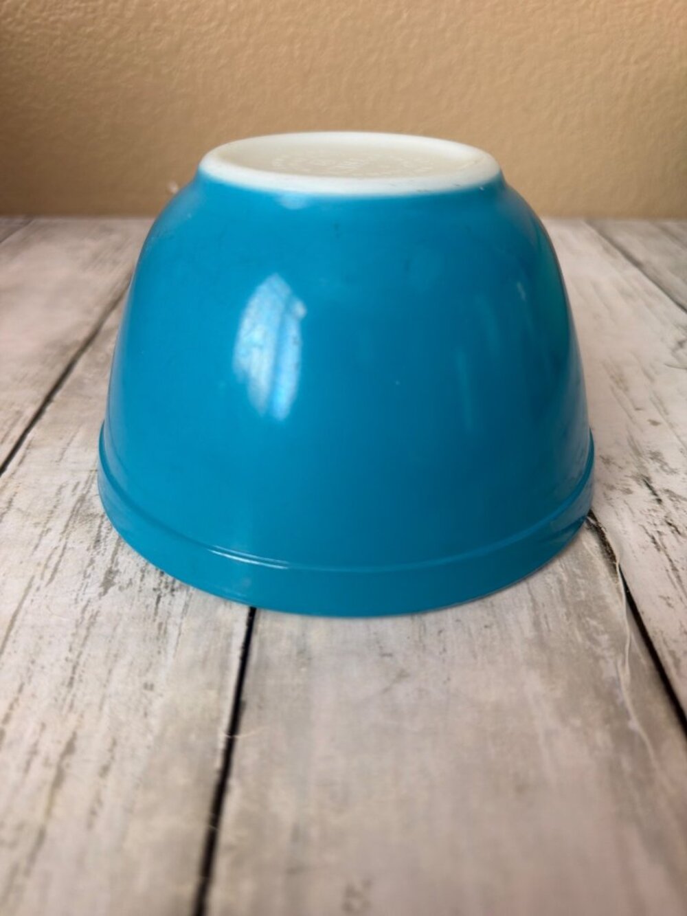 Vintage Pyrex 1.5 Pint 401 Turquoise Blue Small Mixing Bowl Made in USA